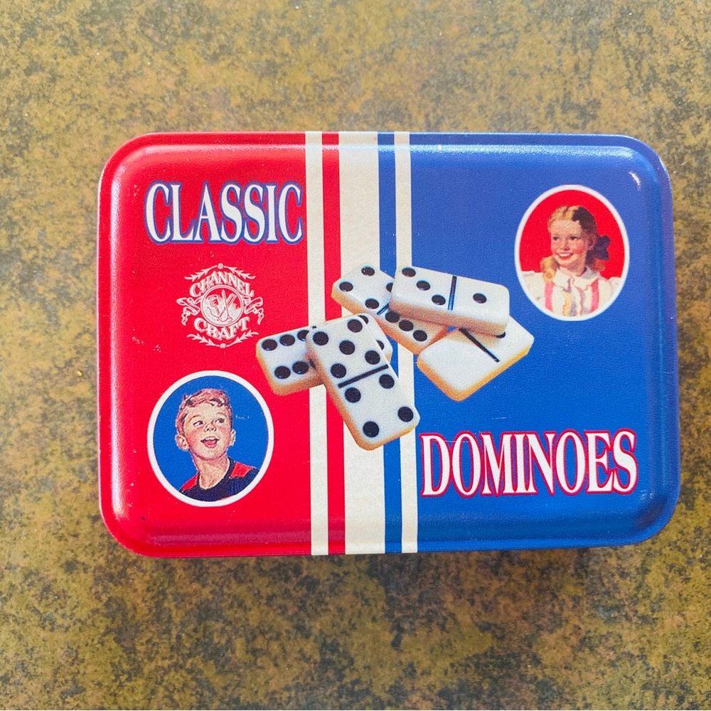 CHANEL Vibrant Red and Blue Domino Set